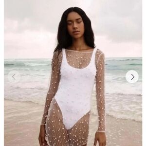 Ezili | Sheer Pearl Swimsuit Cover-Up